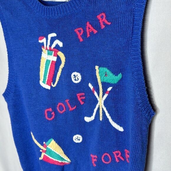 Vintage Robert Scott LTD Golf Preppy Sweater Vest. Size Small. - Picture 2 of 5